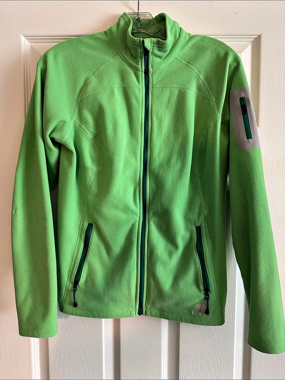 Eddie Bauer First Ascent Green Full-Zip Fleece Jacket Like New
